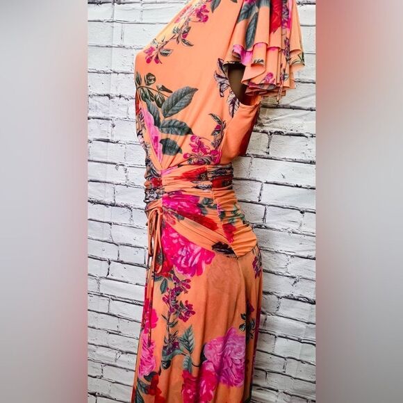 Anthropologie Maeve Simone Floral Midi Dress size Small - Picture 5 of 8
